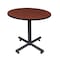 Kobe Round Tables > Breakroom Tables > Kobe Square & Round Tables, Wood, Metal Top, Cherry TKB42RNDCH - alternate 1